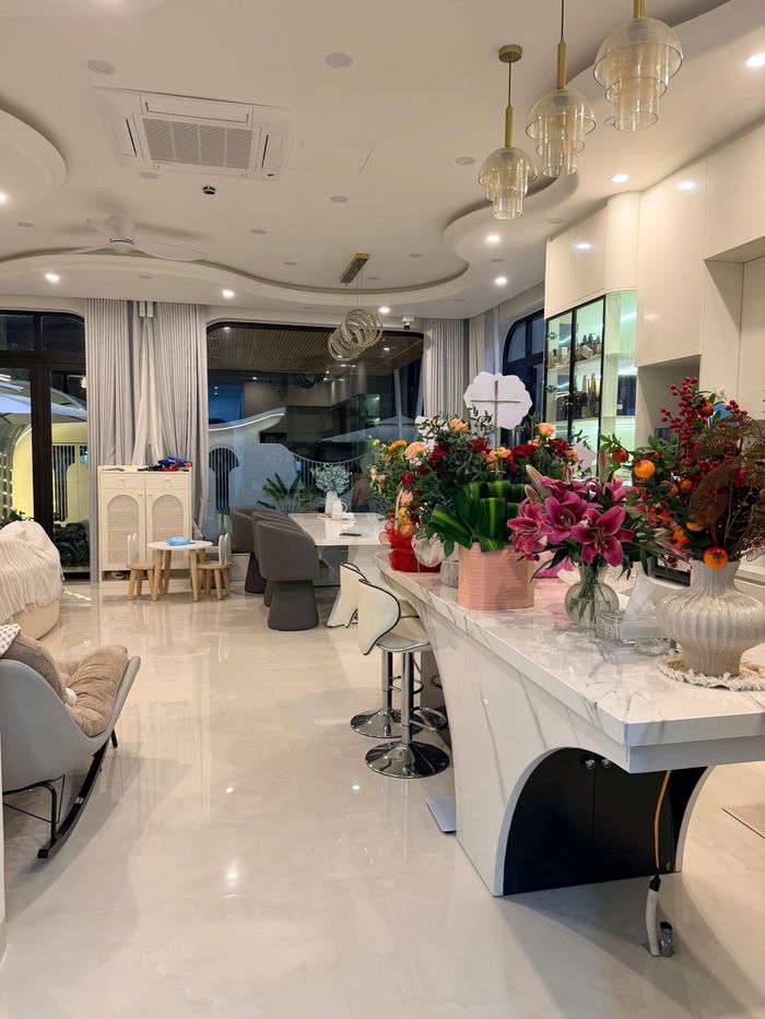  Không gian bên trong căn nhà được thiết kế tỉ mỉ, lấy ý tưởng từ cây lưỡi rồng của quê hương chị Thư. 