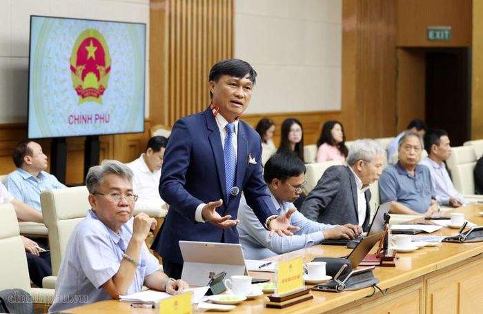 Doanh nghiệp nêu ý kiến tại cuộc làm việc - Ảnh: chinhphu.vn/Đức Tuân