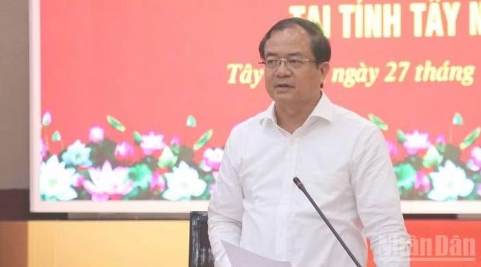 Phó Chủ tịch Ủy ban nhân dân tỉnh Tây Ninh Nguyễn Hồng Thanh kiến nghị Bộ Công thương gỡ điểm nghẽn năng lượng, mở đường tăng trưởng.