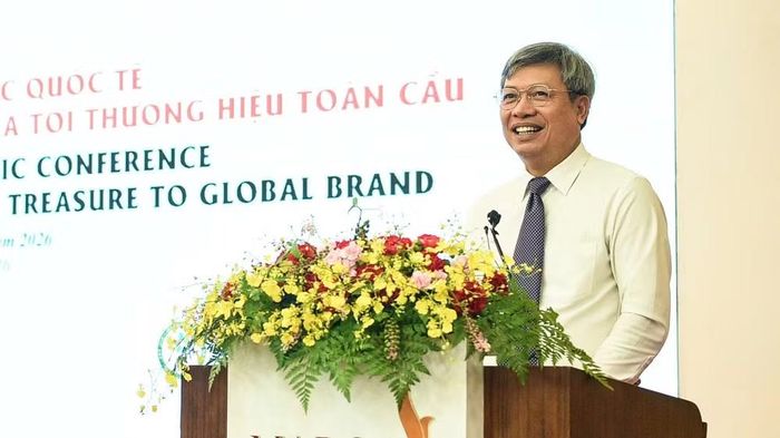 Ông Hồ Quang Bửu, Phó Chủ tịch Ủy ban nhân dân thành phố Đà Nẵng phát biểu khai mạc hội thảo.