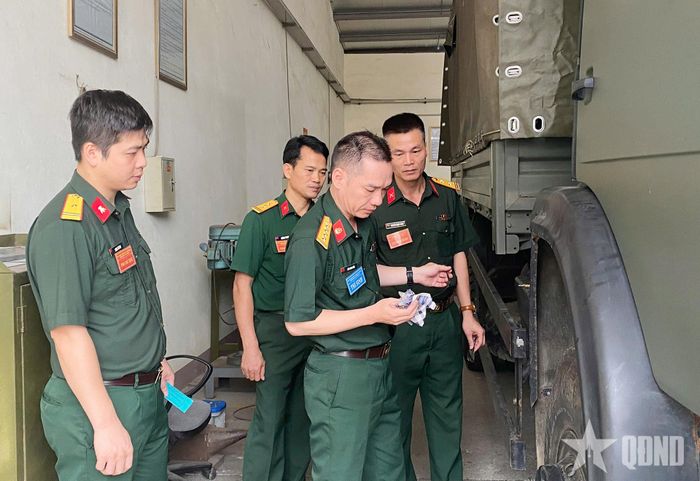  Quá trình kiểm tra được Bộ CHQS tỉnh Thái Nguyên tổ chức, duy trì chặt chẽ trong từng nội dung. 