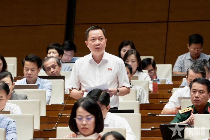  Đại biểu Trịnh Xuân An (đoàn Đồng Nai) phát biểu thảo luận.