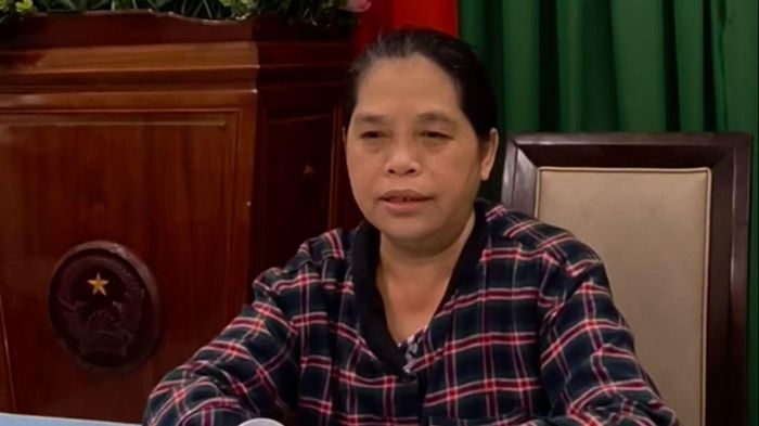 Bà Tâm bày tỏ thái độ ăn năn, hối hận trước hành vi của mình. Ảnh: CATP