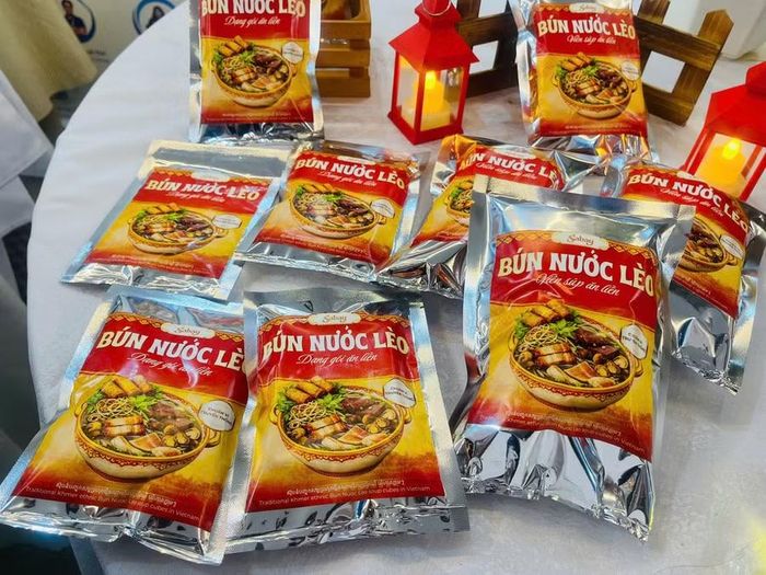 Sản phẩm bún nước lèo đến từ sinh viên Đại học Trà Vinh.