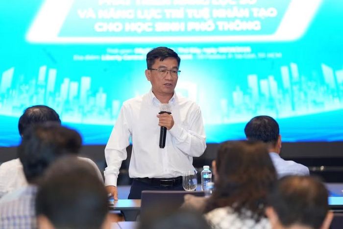Ông Trần Trọng Tuyên, Phó Giám đốc Sở Khoa học và Công nghệ TPHCM phát biểu tại hội thảo.