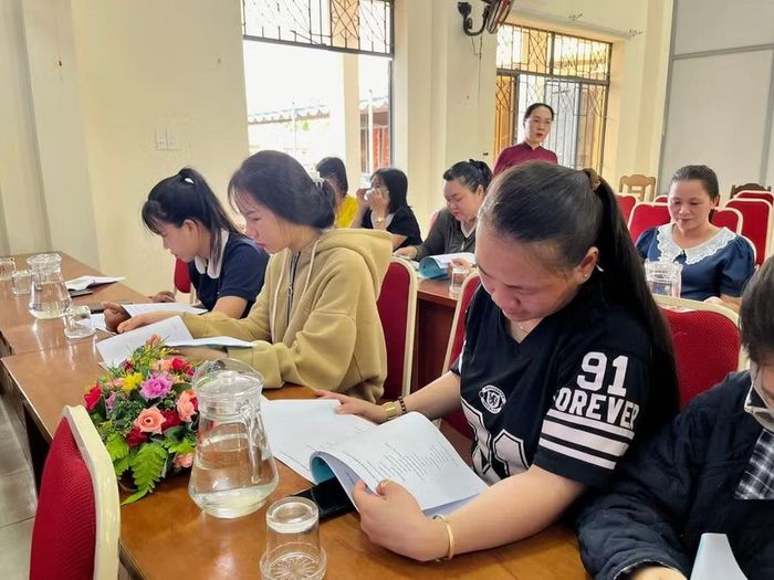 Học viên là người dân xã Thăng An tham gia khóa học.