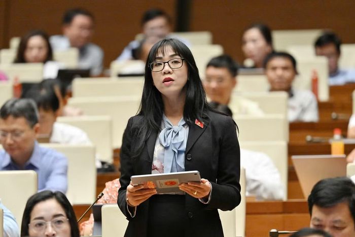 Đại biểu Trịnh Thị Tú Anh (Lâm Đồng). Ảnh: Như Ý.