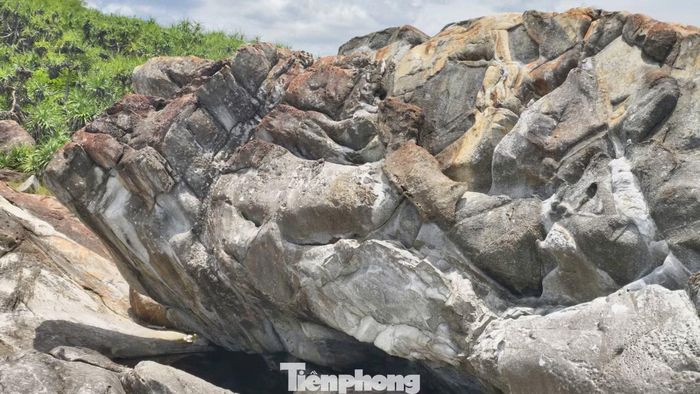 Mỗi khối đá mang hình thù khác nhau.