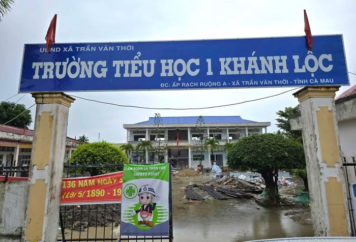 Trường Tiểu học 1 Khánh Lộc sẽ sáp nhập vào Trường THCS Khánh Lộc, xã Trần Văn Thời, Cà Mau.