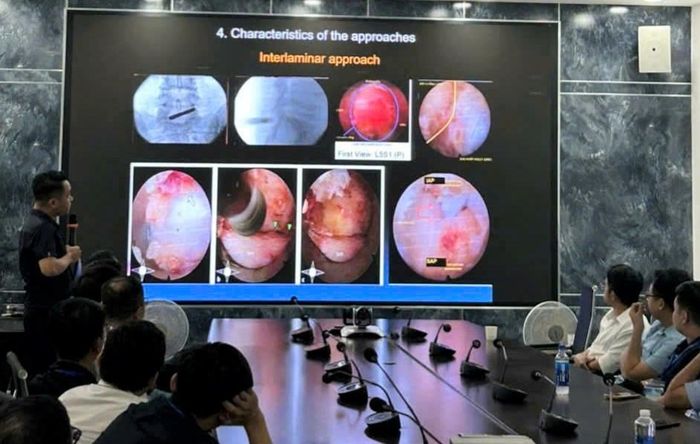 Báo cáo viên chia sẻ kinh nghiệm từ các ca lâm sàng.