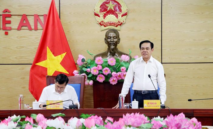Ông Võ Trọng Hải - Chủ tịch UBND tỉnh phát biểu