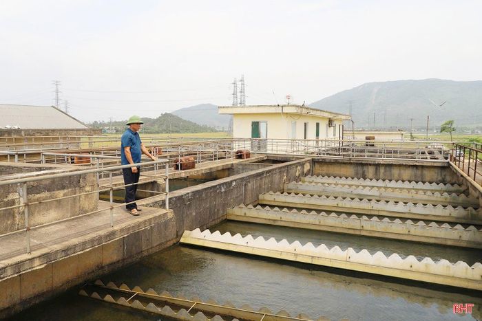 Nhà máy nước Hoành Sơn hiện nay đã vận hành 1 đơn nguyên công suất 40.000 m³/ngày đêm.