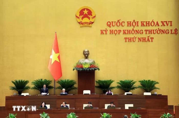 Phó Chủ tịch Quốc hội Nguyễn Doãn Anh điều hành phiên họp. (Ảnh: Tuấn Anh/ TTXVN)