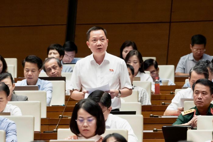 Đại biểu Trịnh Xuân An (Đoàn ĐBQH Thành phố Đồng Nai) phát biểu.