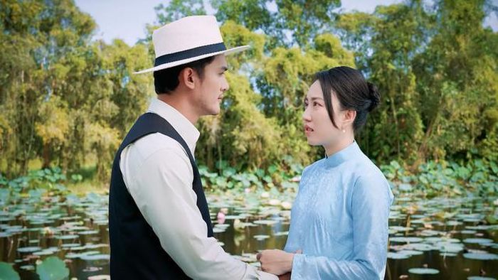 Huỳnh Hồng Loan và Nguyễn Quốc Trường Thịnh đóng cặp trong Nợ đời vay trả. Ảnh: NVCC.