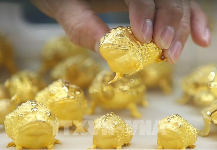 Báo cáo việc làm Mỹ đưa giá vàng tăng trở lại. Ảnh: Yonhap/TTXVN phát