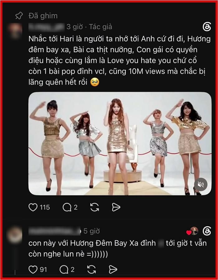 Nhiều ý kiến tích cực dành cho một ca khúc được ra mắt 11 năm trước của Hari Won.