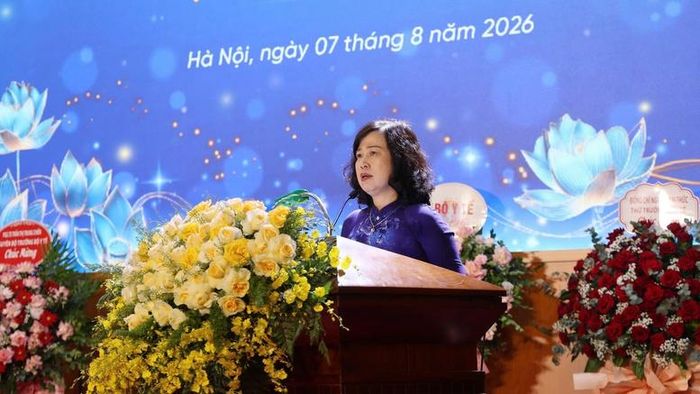 Bộ trưởng Đào Hồng Lan phát biểu tại Lễ kỷ niệm 30 năm thành lập Cục Quản lý dược, Bộ Y tế - Ảnh: Chinhphu.vn/HH