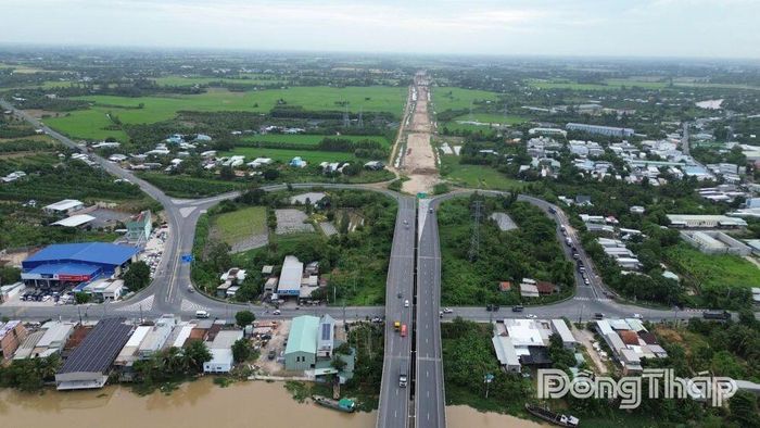Nút giao An Bình hiện hữu nhìn từ trên cao.