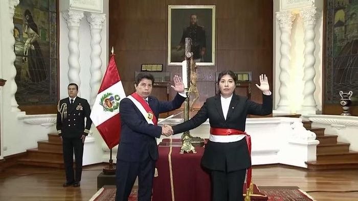 Bà Betsy Chávez từng giữ chức Thủ tướng Peru trong thời gian ngắn cuối năm 2022. Ảnh chụp màn hình