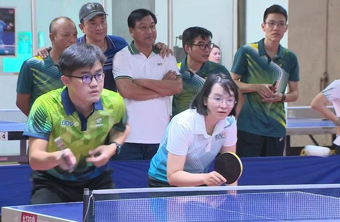  Các VĐV tranh tài tại hội thao BIDV khu vực 6. Ảnh: Trung Nghĩa 