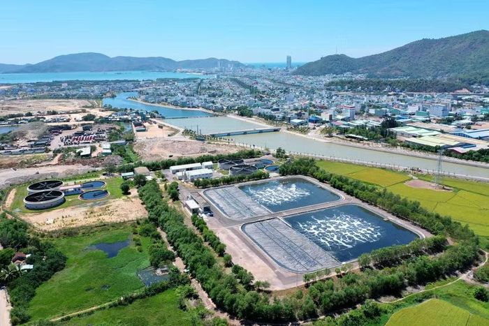  Nhà máy xử lý nước thải 2A (phường Quy Nhơn Bắc) áp dụng CNSH trong xử lý nước thải đô thị. Ảnh: ĐVCC 