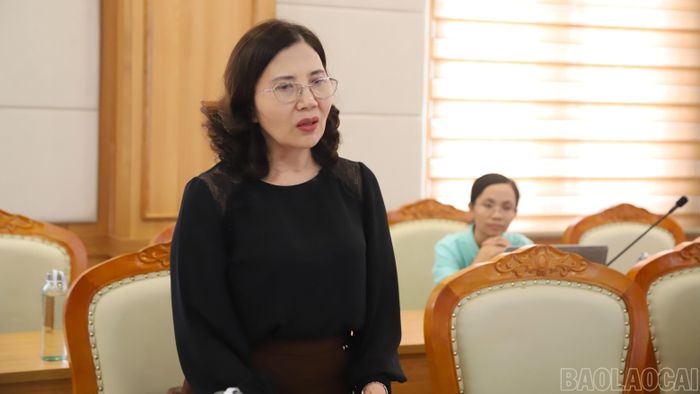 Lãnh đạo UBND xã Bát Xát báo cáo kết quả rà soát của địa phương.