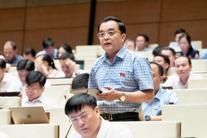 Đại biểu Huỳnh Ngọc Liêm, Đoàn Đại biểu Quốc hội tỉnh Lâm Đồng nêu ý kiến