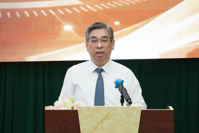 Phó Bí thư Thành ủy, Chủ tịch Ủy ban MTTQ Việt Nam TP. Hồ Chí Minh Nguyễn Phước Lộc. Ảnh: Thạc Hiếu