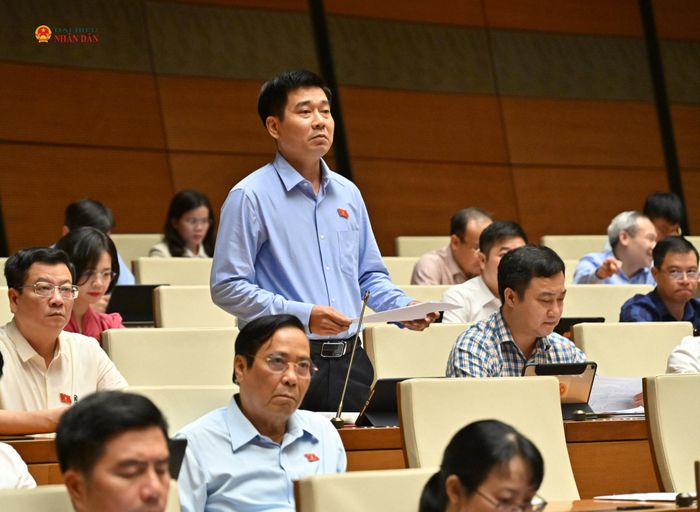ĐBQH Lê Thanh Hoàn (Thanh Hóa) phát biểu. Ảnh: Quang Khánh