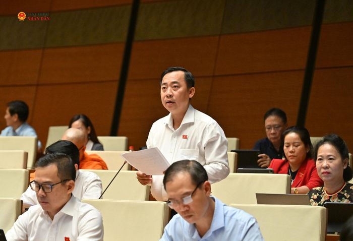 ĐBQH Đào Chí Nghĩa (Cần Thơ) phát biểu. Ảnh: Quang Khánh