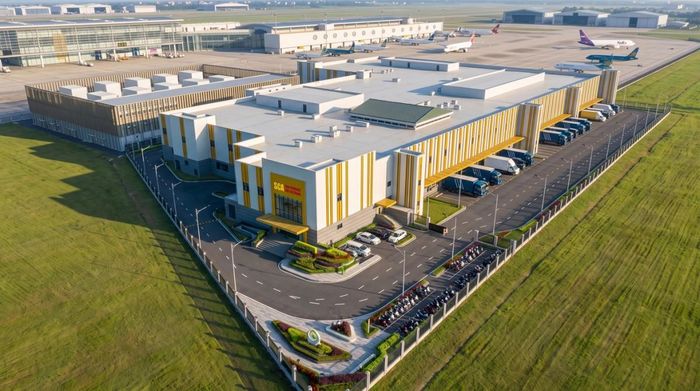 Phối cảnh nhà máy suất ăn hàng không tại sân bay Phú Quốc. Ảnh: Sun Group.