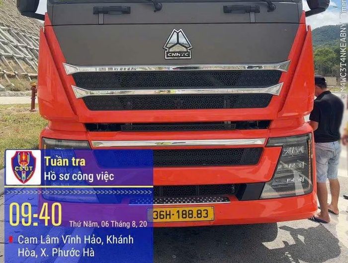 "Thủ phạm" gây ra vụ sự cố thủng lốp hàng loạt xe ô tô trên đường bộ cao tốc qua Gia Lai, Đắk Lắk là những mảnh kim loại phế liệu rơi vãi từ trên rơ-moóc 36RM-037.12 của xe đầu kéo 36H-188.83.