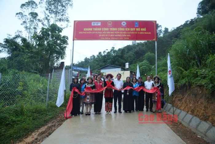 Khánh thành công trình công ích quy mô nhỏ tại điểm trường Phiêng Vàng, xã Huy Giáp.