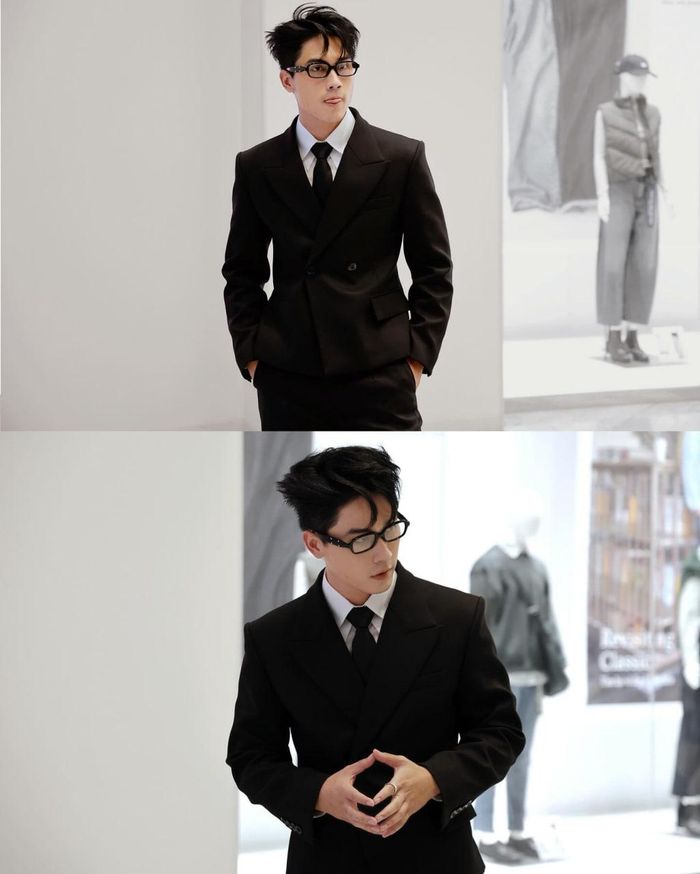 Võ Điền Gia Huy với giao diện tổng tài nam tính và cuốn hút cùng mái tóc đen.