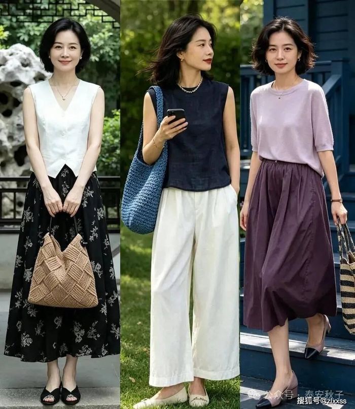 Màu sắc trang phục càng tinh giản càng sang.