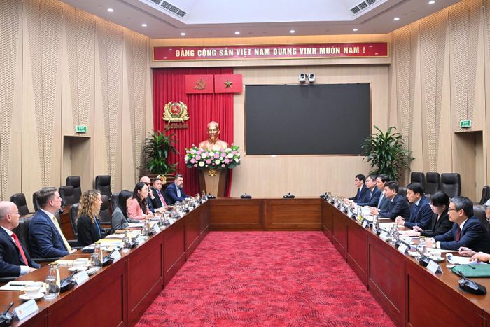 Quang cảnh buổi tiếp.