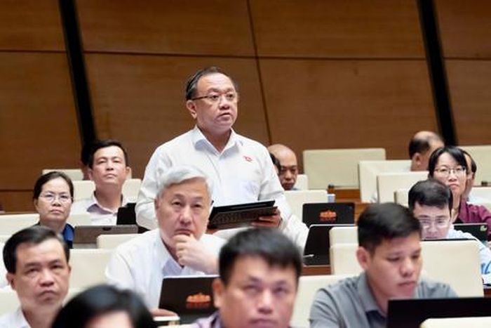 Đại biểu Nguyễn Thành Trung, Đoàn ĐBQH Thành phố Hồ Chí Minh tham gia thảo luận