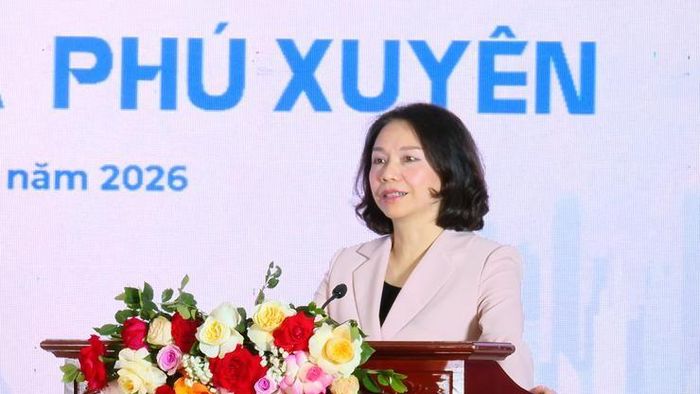 Phó Chủ tịch UBND thành phố Hà Nội Vũ Thu Hà phát biểu tại Lễ ra mắt. Ảnh: Thu Hằng