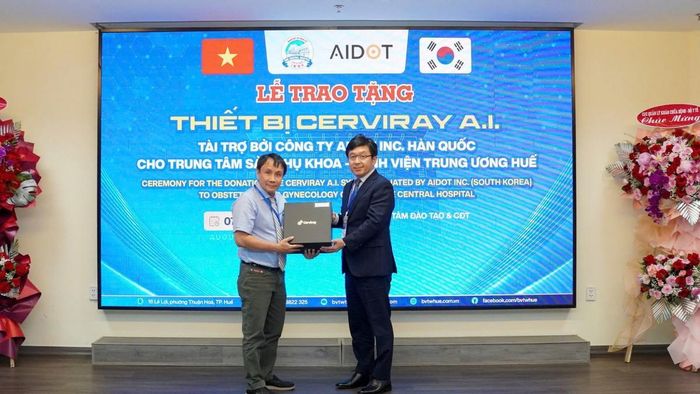 Trao tặng thiết bị Cẻviray A.I. được tài trợ bởi Công ty đến từ Hàn Quốc