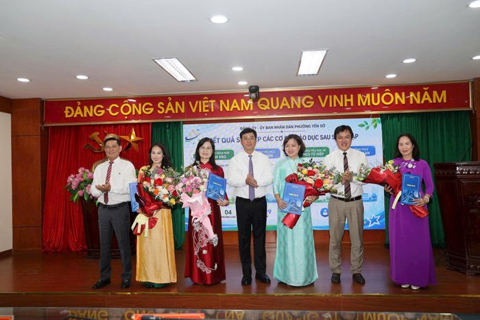 Sau sắp xếp, phường Yên Sở có 4 trường công lập. Ảnh: Thái Phương