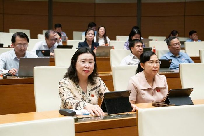 Các ĐBQH tham dự kỳ họp. Ảnh: Media Quốc hội