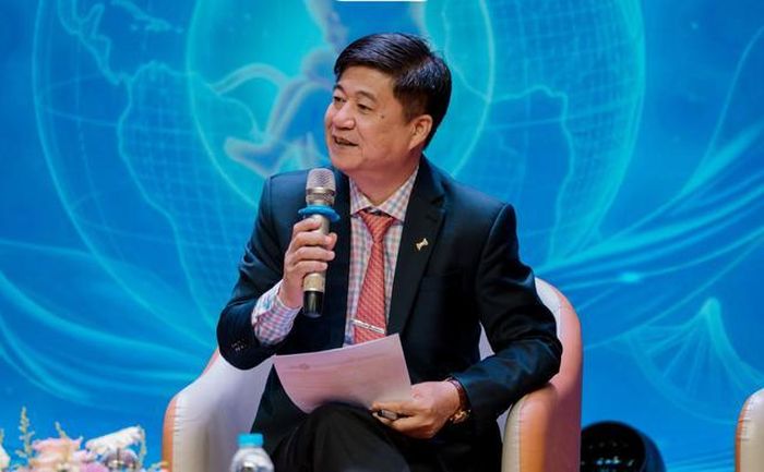 ThS.BS Đinh Anh Tuấn - Cục trưởng Cục Bà mẹ và Trẻ em, Bộ Y tế chia sẻ tại hội nghị. Ảnh: N.Mai