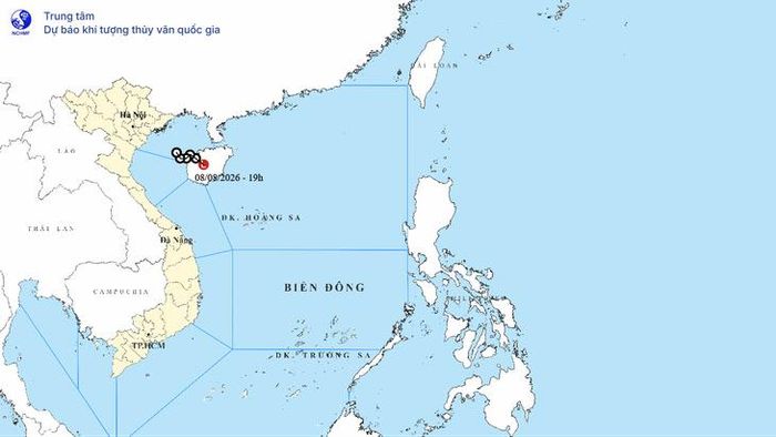 Áp thấp nhiệt đới đã suy yếu thành vùng áp thấp.