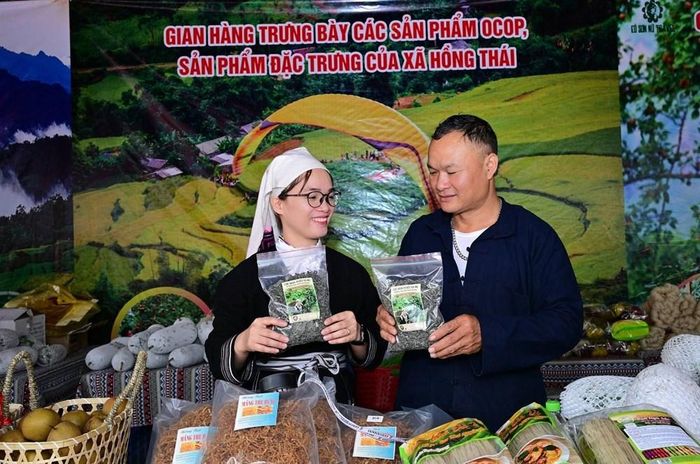 Hiện xã Hồng Thái có 17 sản phẩm OCOP, trong đó có sản phẩm đạt tiêu chuẩn 5 sao