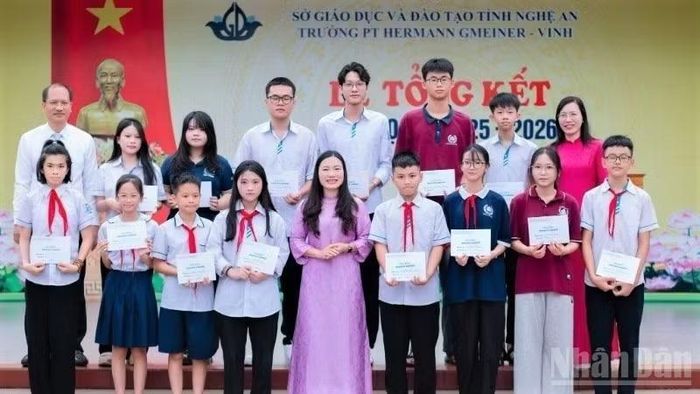 Lễ tổng kết năm học 2025-2026 của Trường phổ thông Hermann Gmeiner Vinh.