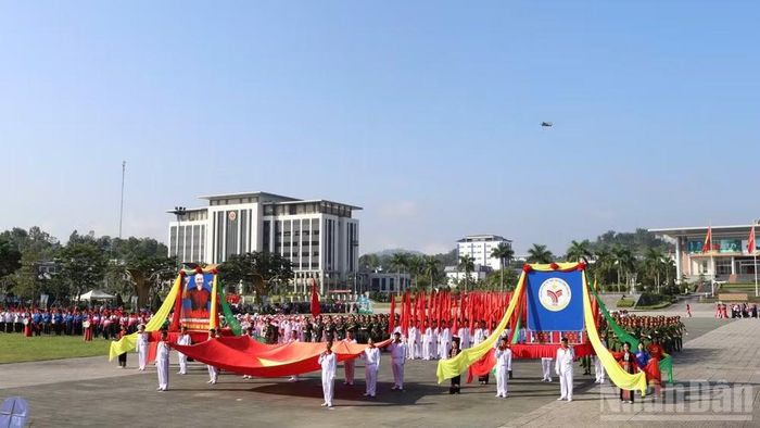 Quang cảnh lễ khai mạc đại hội.
