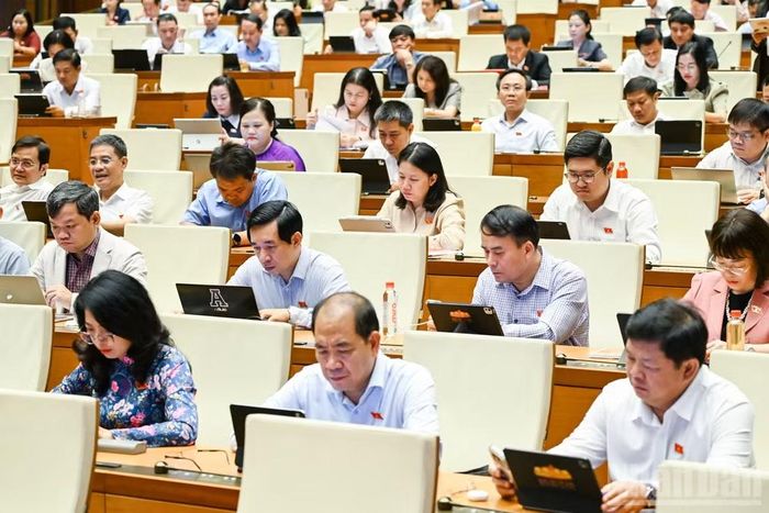 Các đại biểu dự phiên thảo luận sáng 9/8. (Ảnh: DUY LINH)