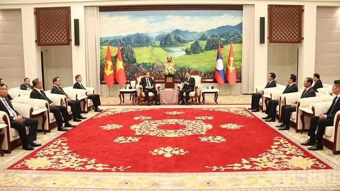 Quang cảnh cuộc hội kiến. (Ảnh: TRỊNH DŨNG)