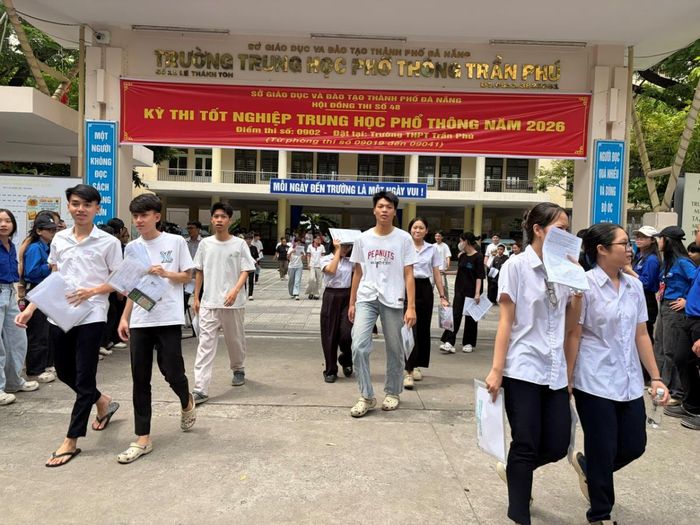 Thí sinh Đà Nẵng tại Kỳ thi tốt nghiệp THPT năm 2026. Ảnh: P.T